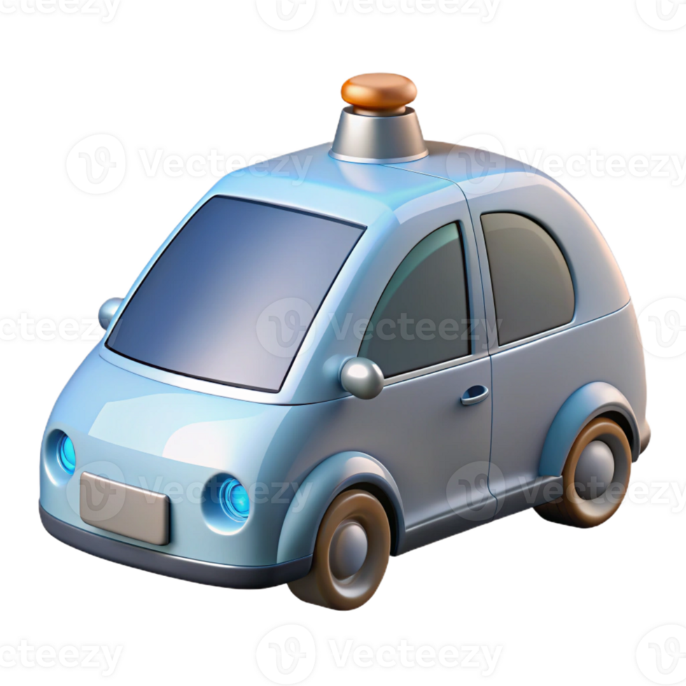 immaculate nordic Self-driving car, autonomous vehicle with Transparent Background studio quality png
