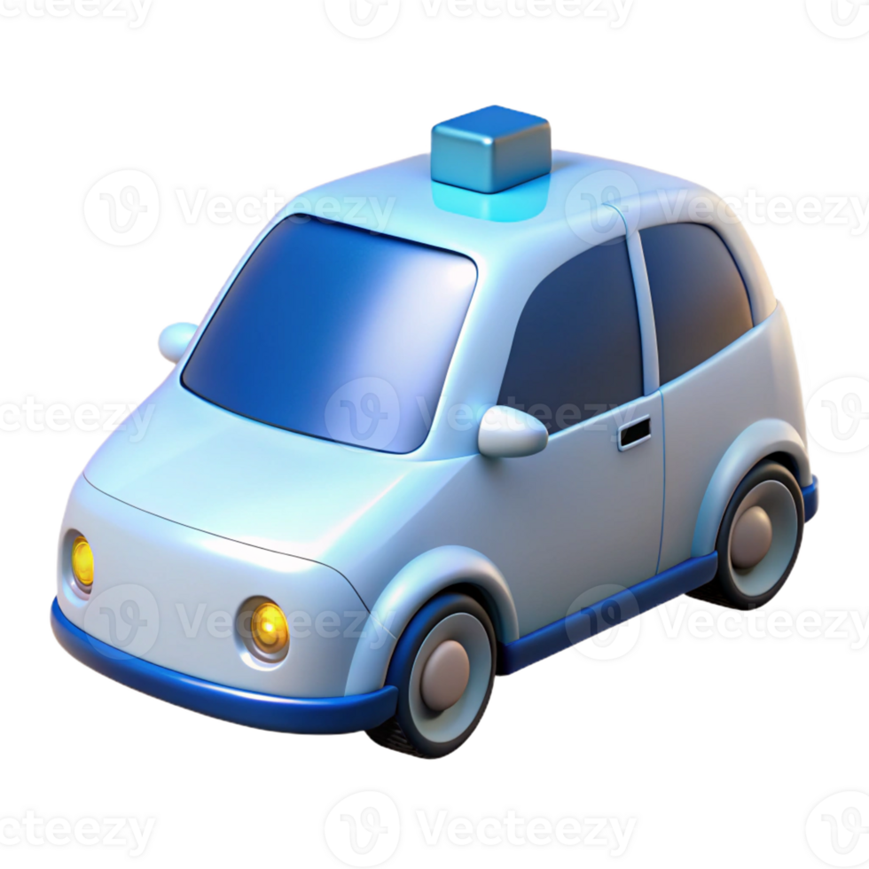hypnotic intense organic Self-driving car, autonomous vehicle with Transparent Background ultra HD png