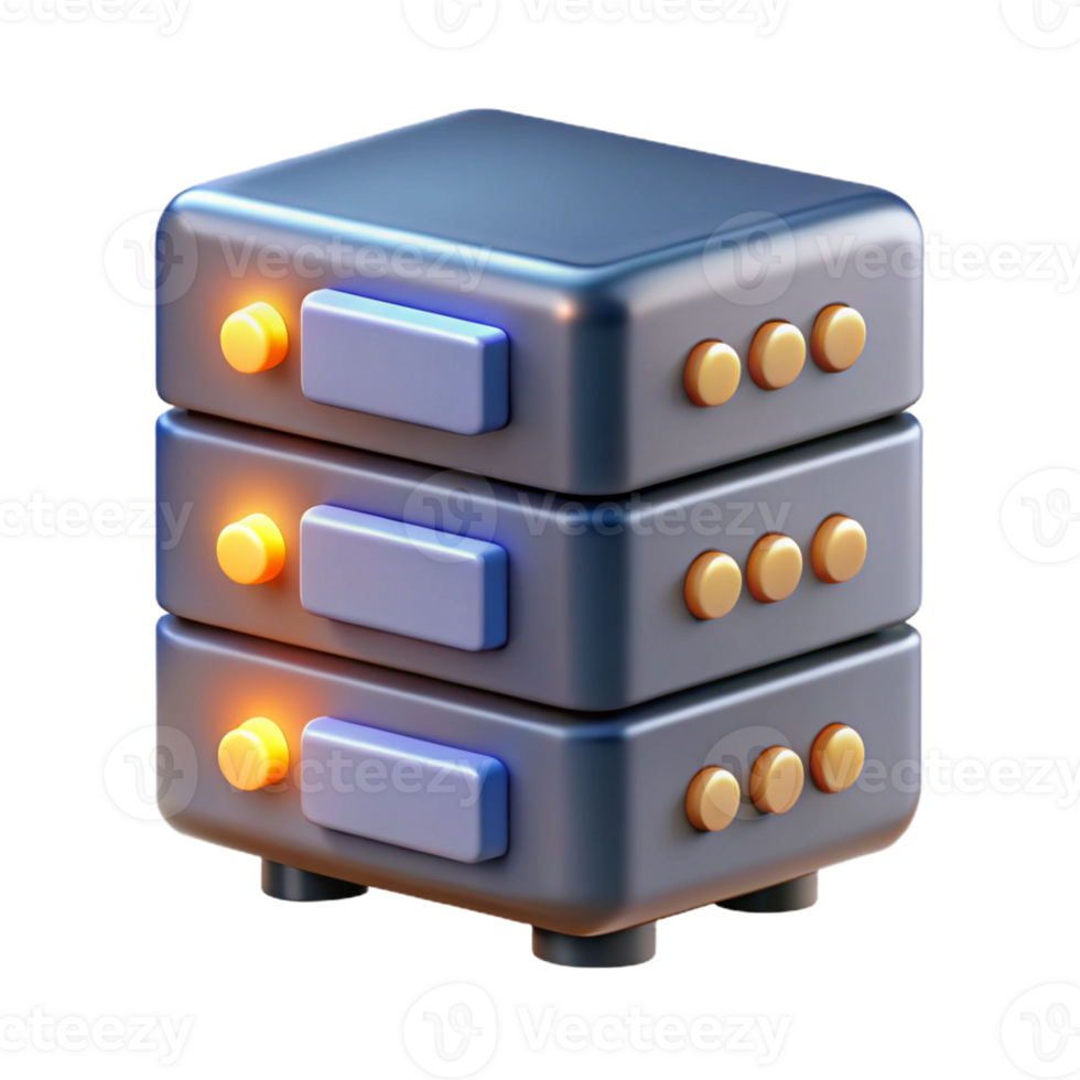 coveted classic Server rack with blinking lights with Transparent Background high quality png