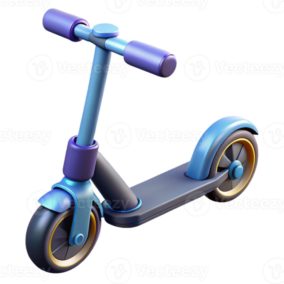 extraordinary standout Electric scooter with foldable handlebars with Transparent Background png