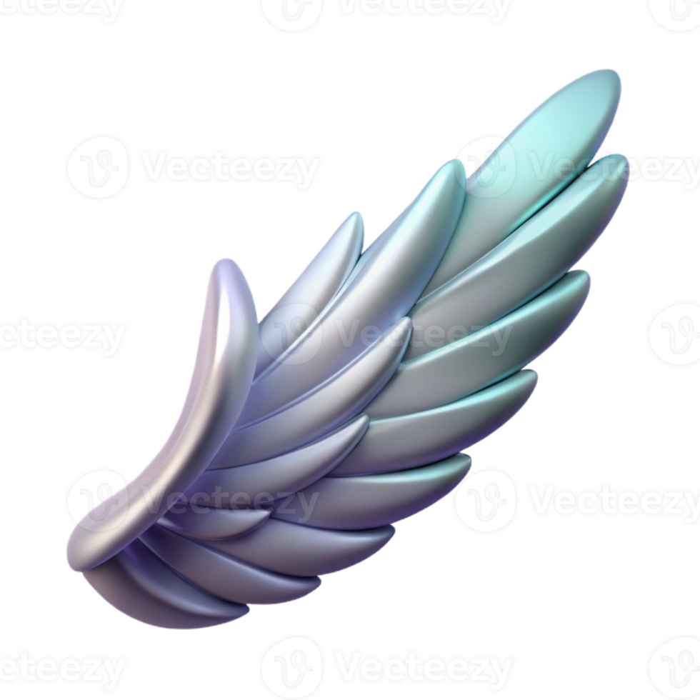 fascinating tranquil baroque Isolated cutout, hyper-specific, concept art style render of Icarus's single melted wing feather with Transparent Background fine detail png