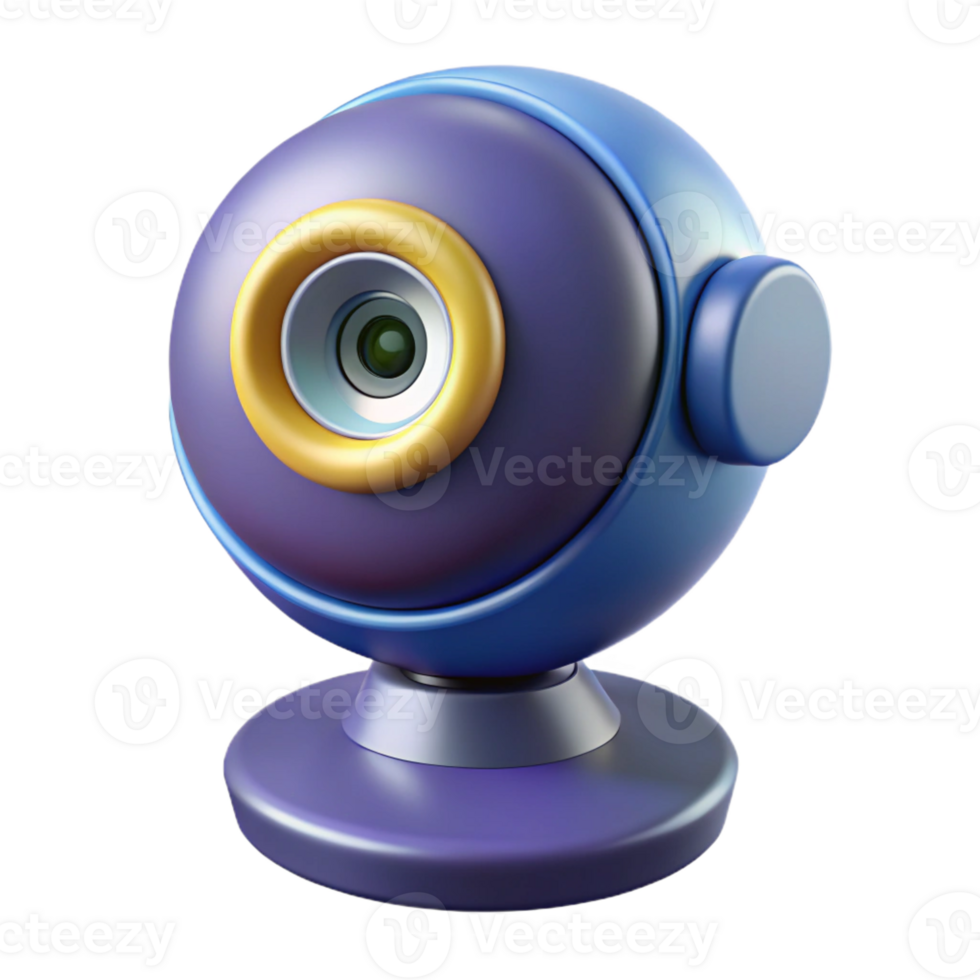 elegant ethereal art deco Webcam with high-definition with Transparent Background ultra HD png
