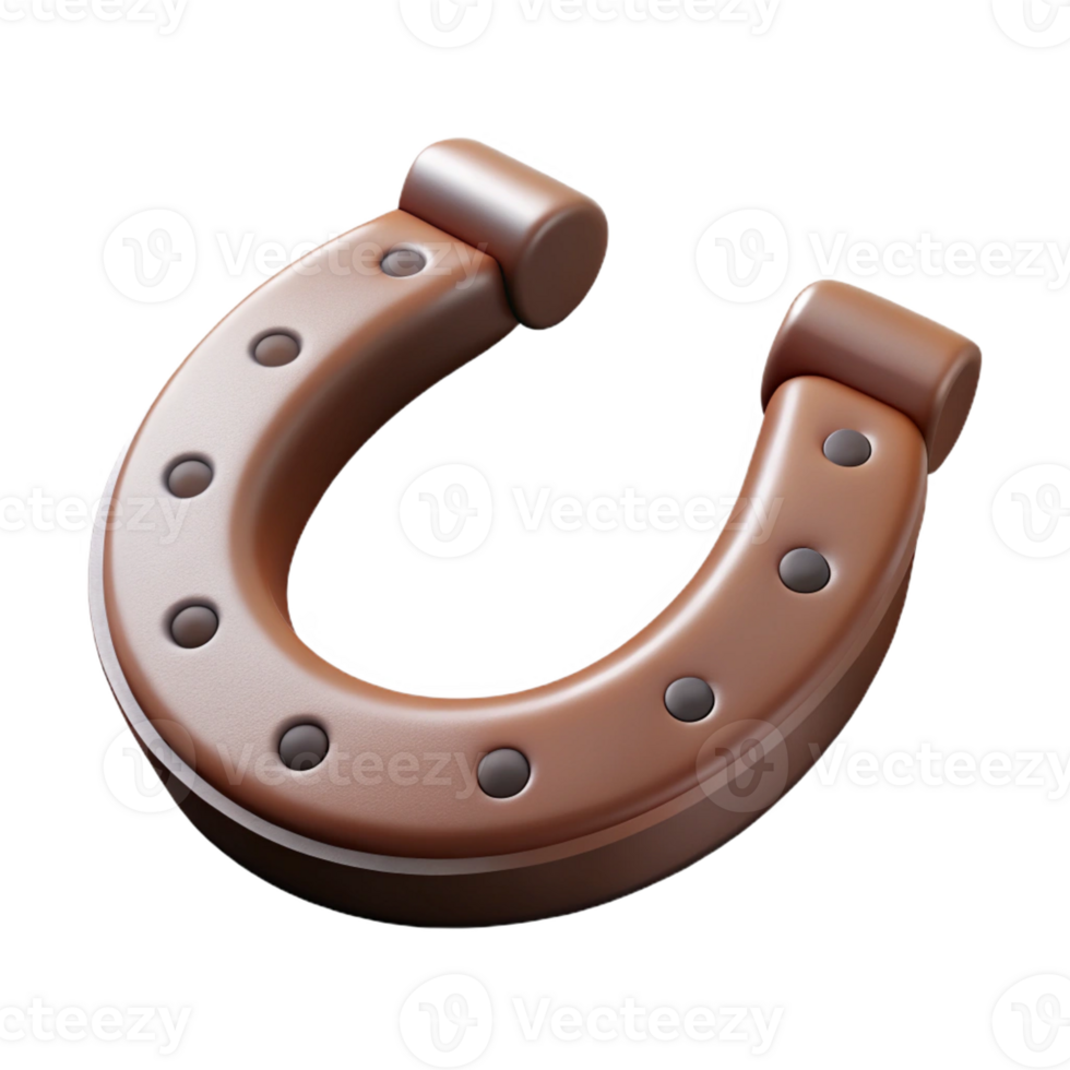 harmonious stunning Isolated cutout, ultra-detailed professional render of a single Centaur's horseshoe with Transparent Background professional png
