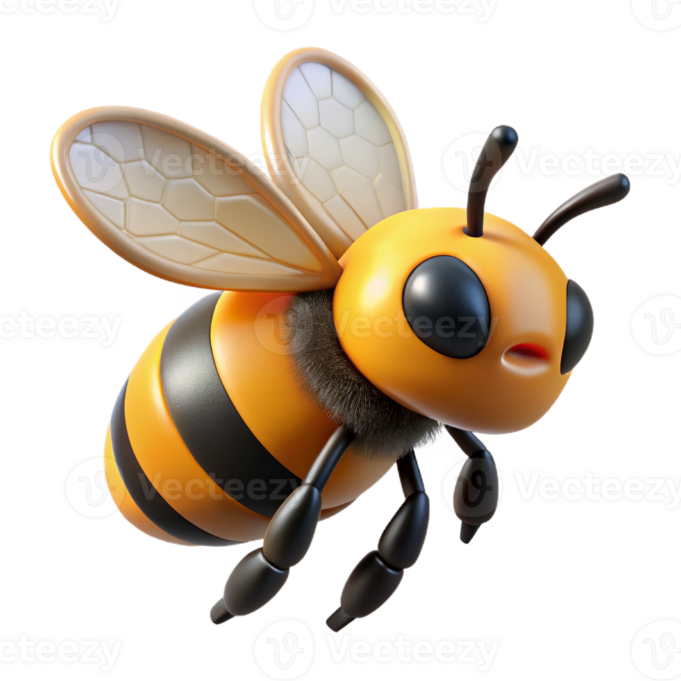 intense striking Close up of a bumblebee collecting pollen with Transparent Background ultra HD png