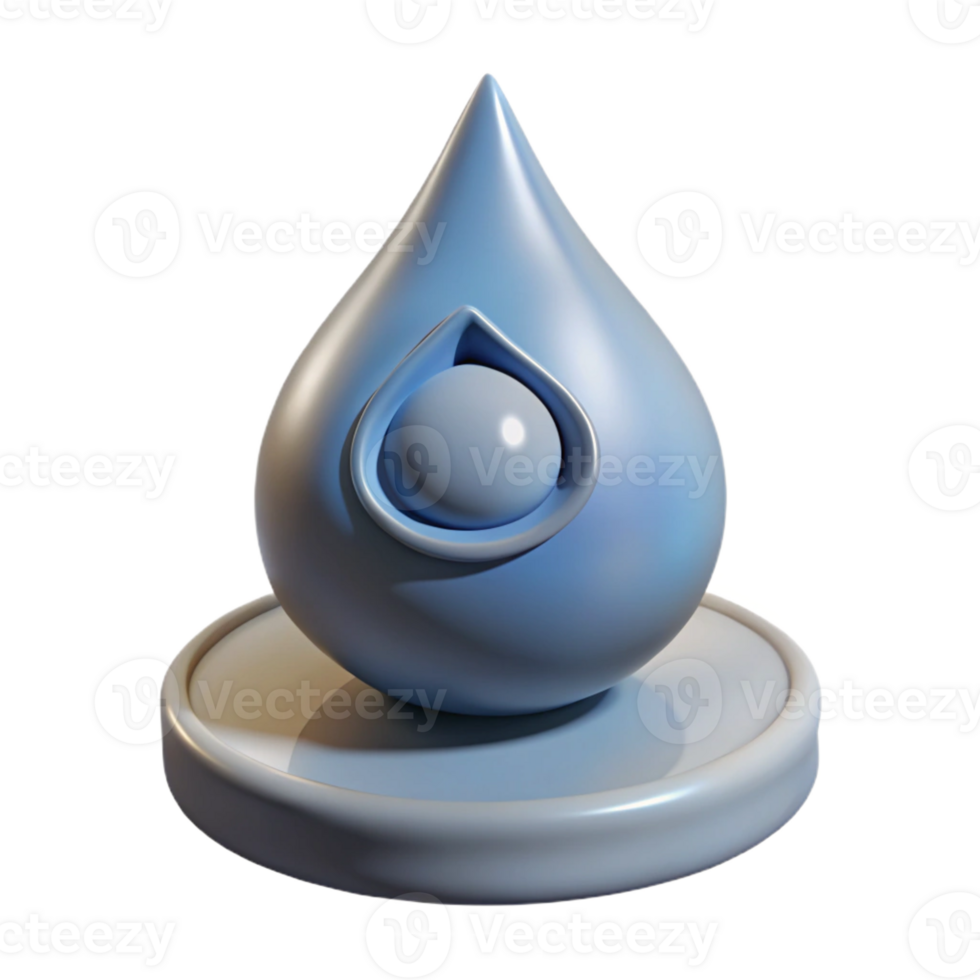 memorable urban Hyper-specific, concept art style, photorealistic render of a single tear from a Niobe statue with Transparent Background fine detail png