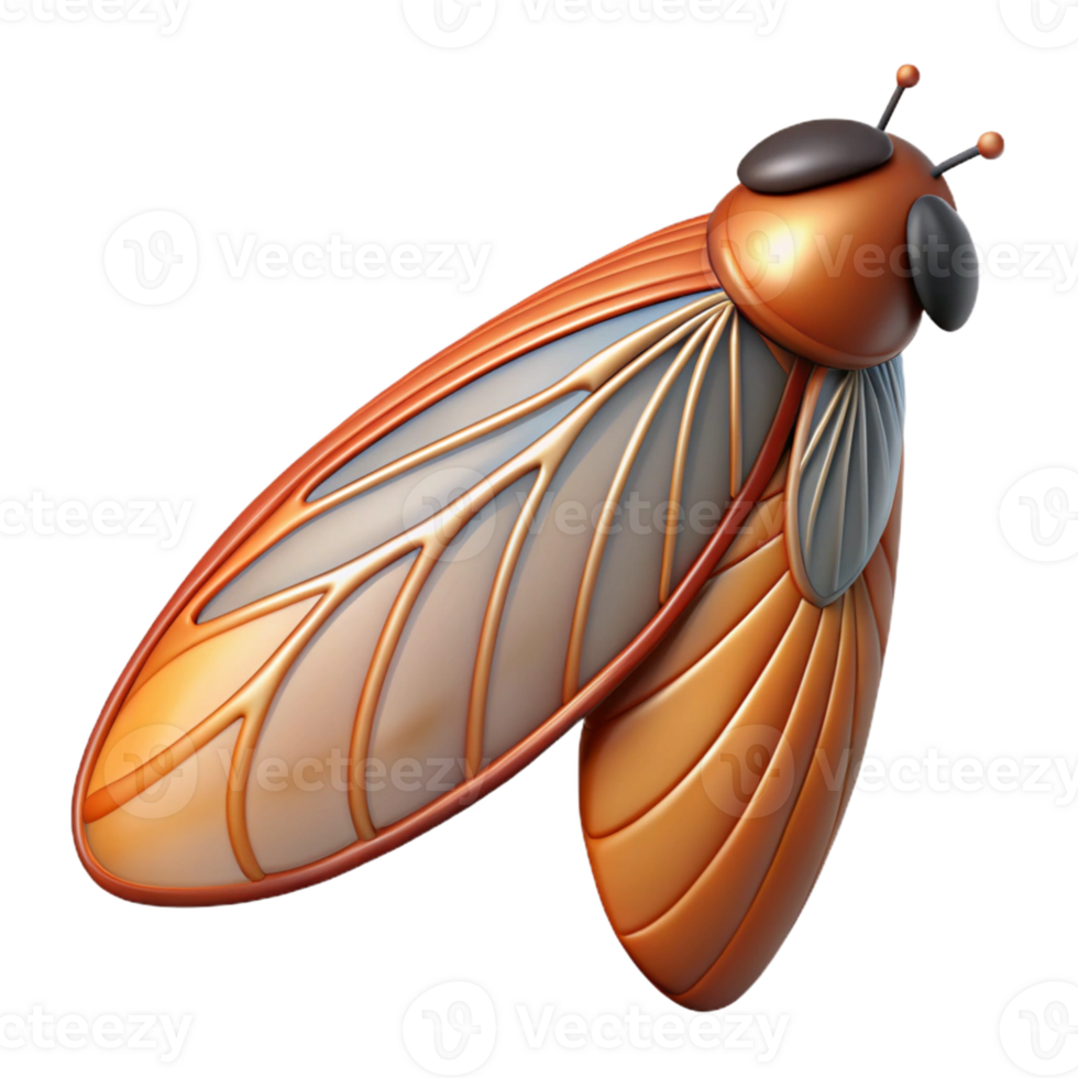 enchanting elegant Hyper-specific, professional render of a single biomechanical insect wing, ultra-detailed, isolated cutout with Transparent Background artisan png