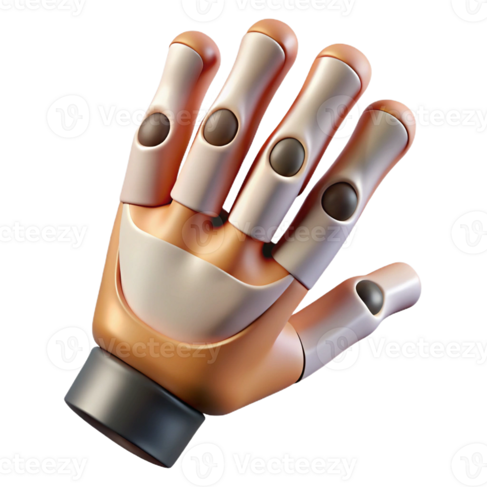immaculate inspired Hyper-specific, photorealistic render of a biomechanical finger joint, extreme close-up, isolated cutout with Transparent Background png