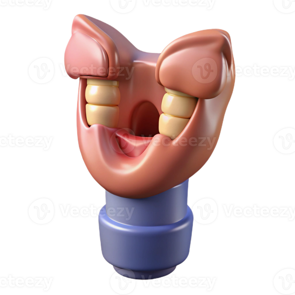 joyful extraordinary Isolated cutout, ultra-detailed, biomechanical larynx with enhanced vocalization capabilities with Transparent Background museum quality png