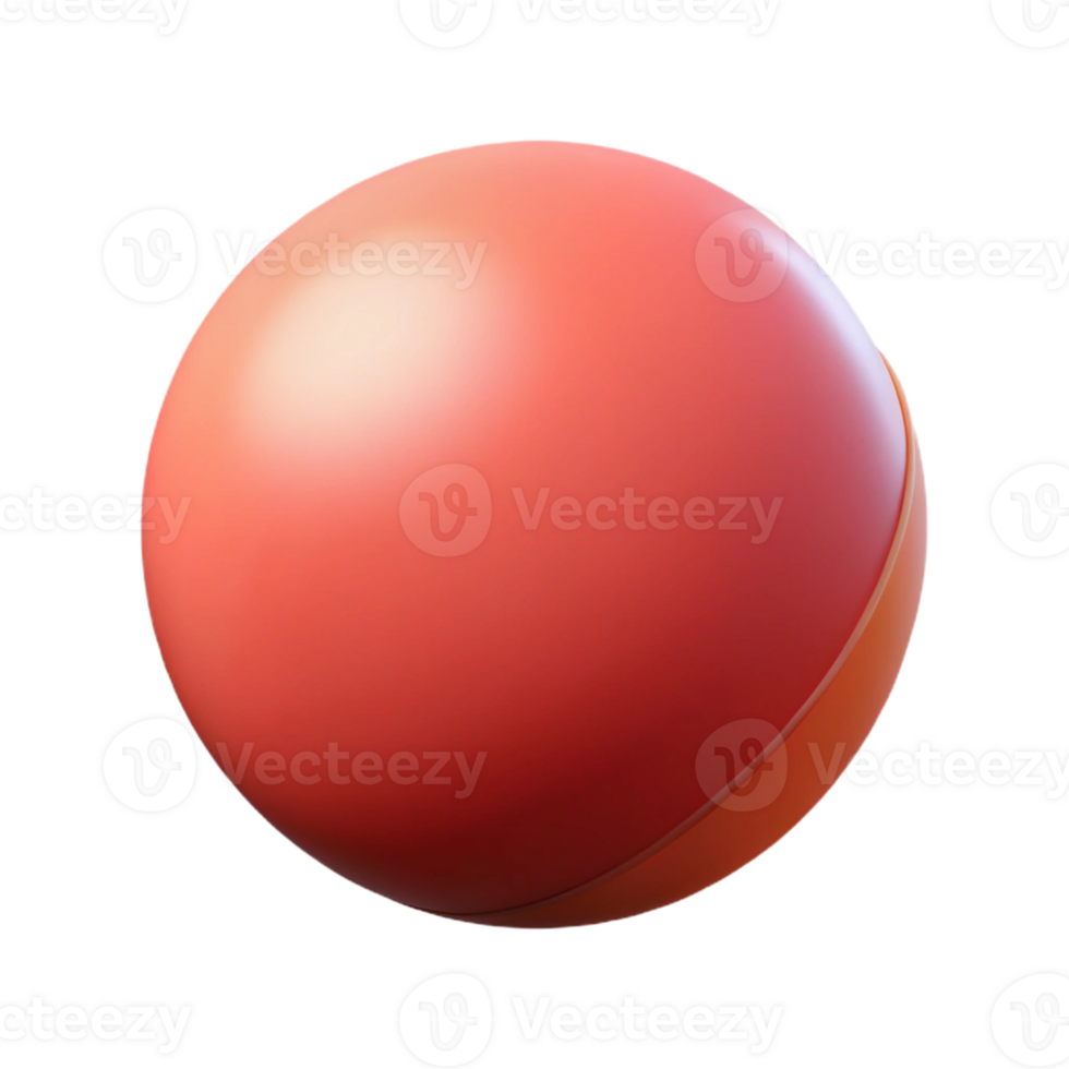 sumptuous timeless Photorealistic, ultra-detailed, isolated cutout, single ping pong ball with Transparent Background png