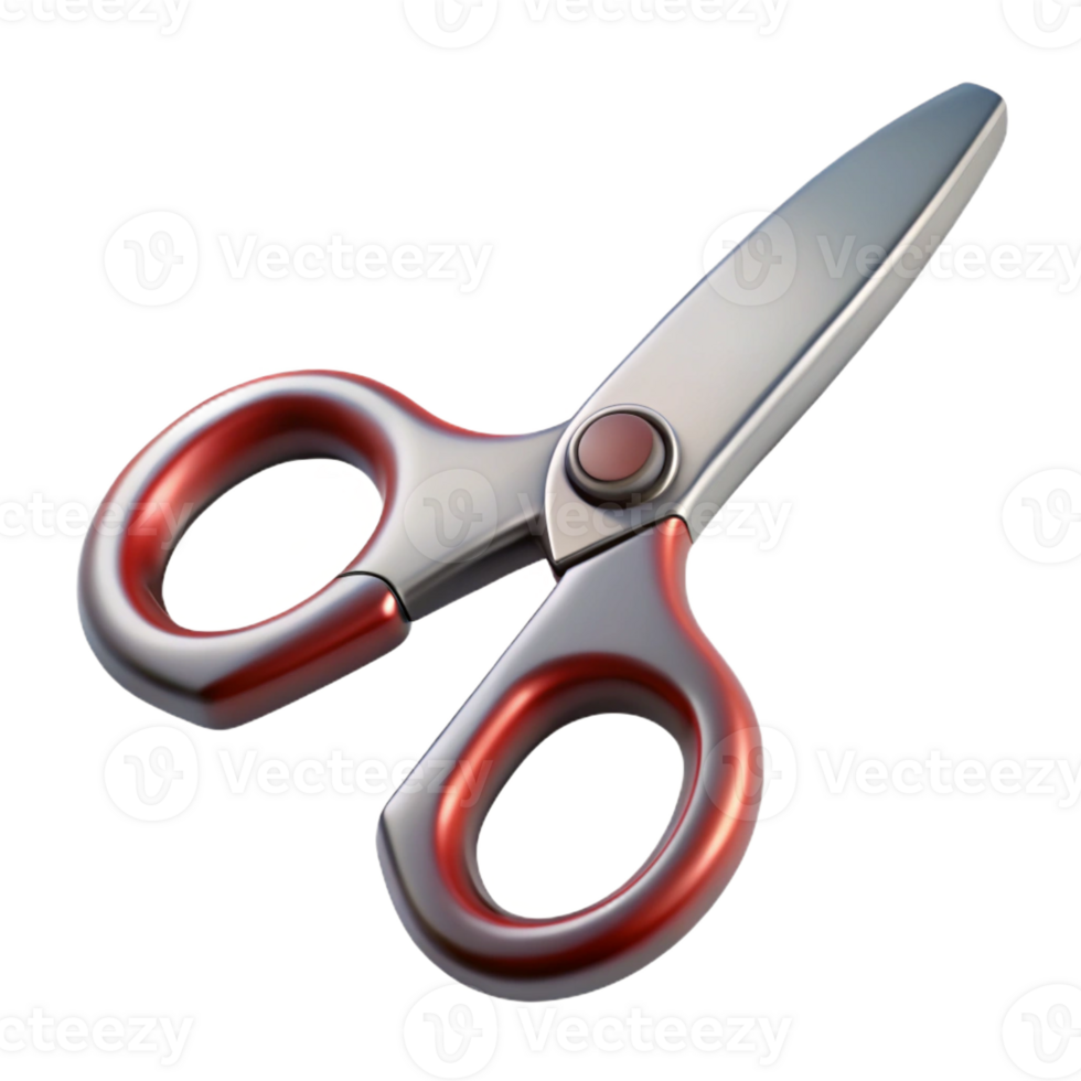 impressive rustic Pair of scissors, stainless steel, with Transparent Background high quality png