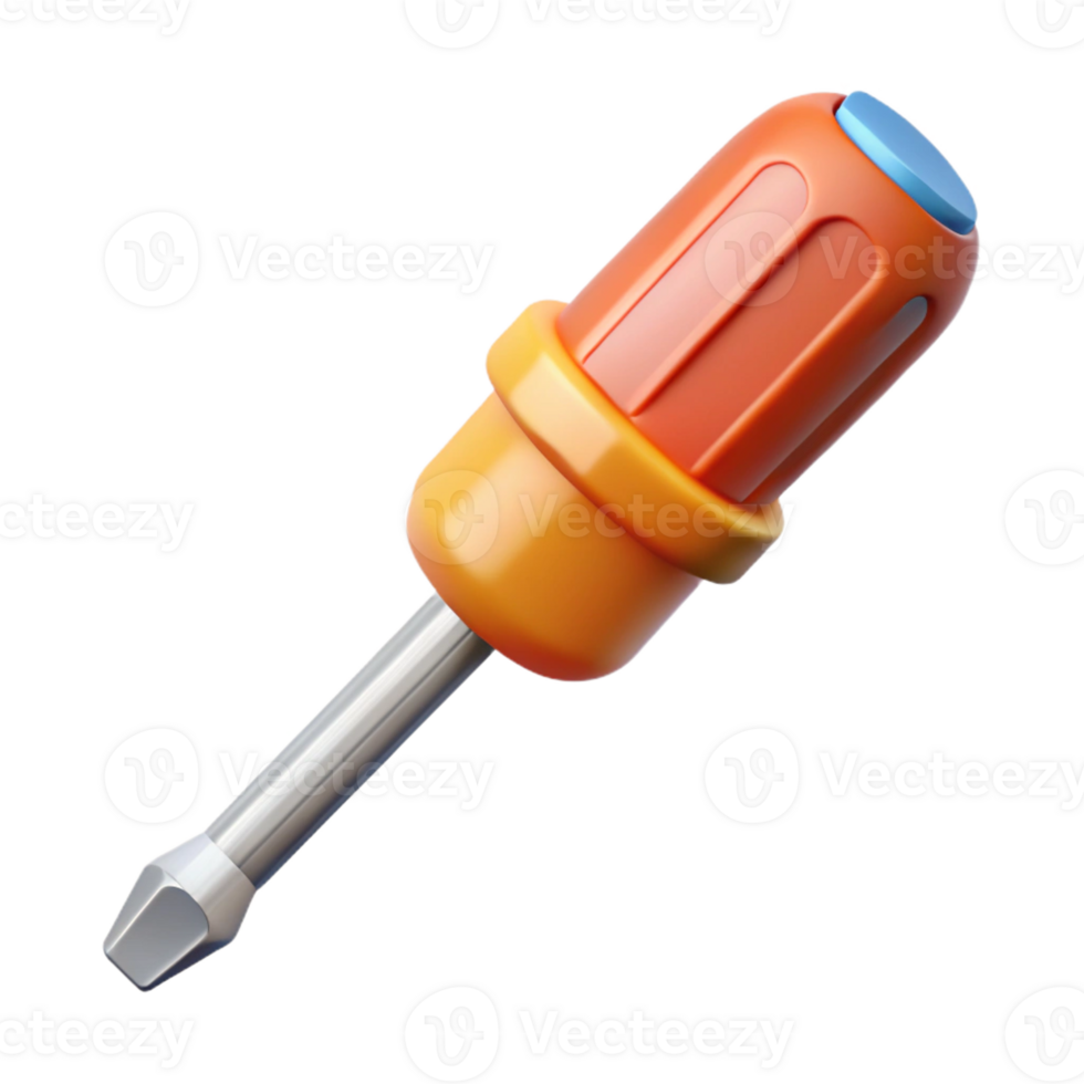 melancholic mesmerizing Screwdriver, Phillips head, with Transparent Background detailed png