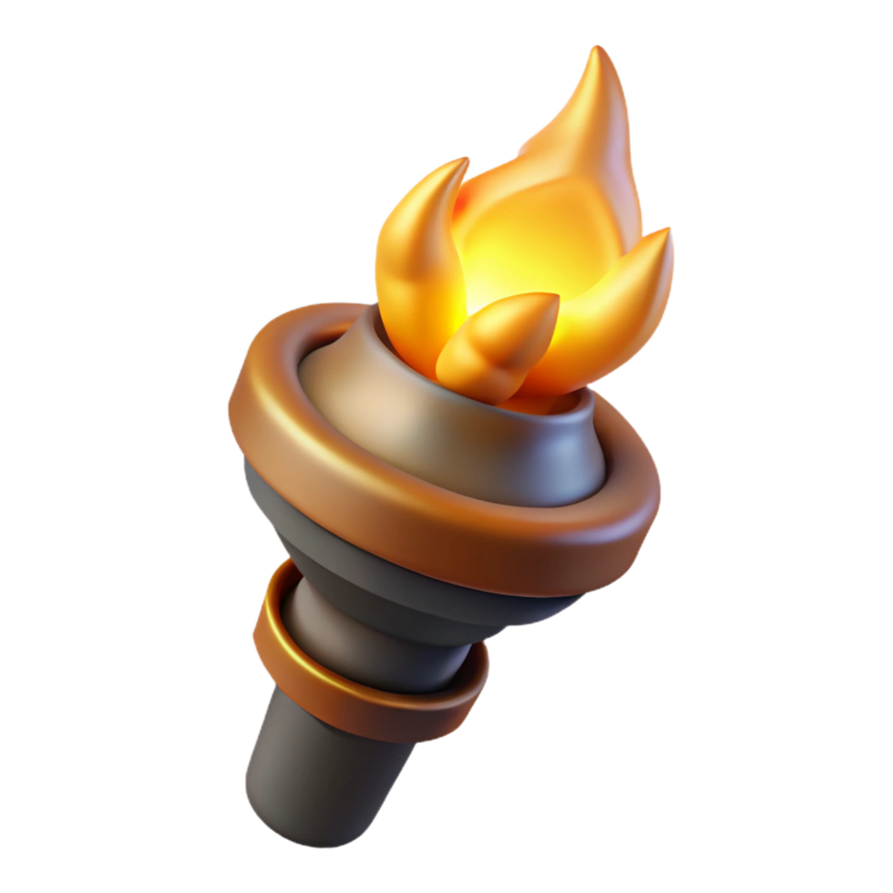 dreamy exquisite Hyper-specific, isolated cutout Photorealistic render Single Hecate's Torch, flickering flame, smoky with Transparent Background elite png