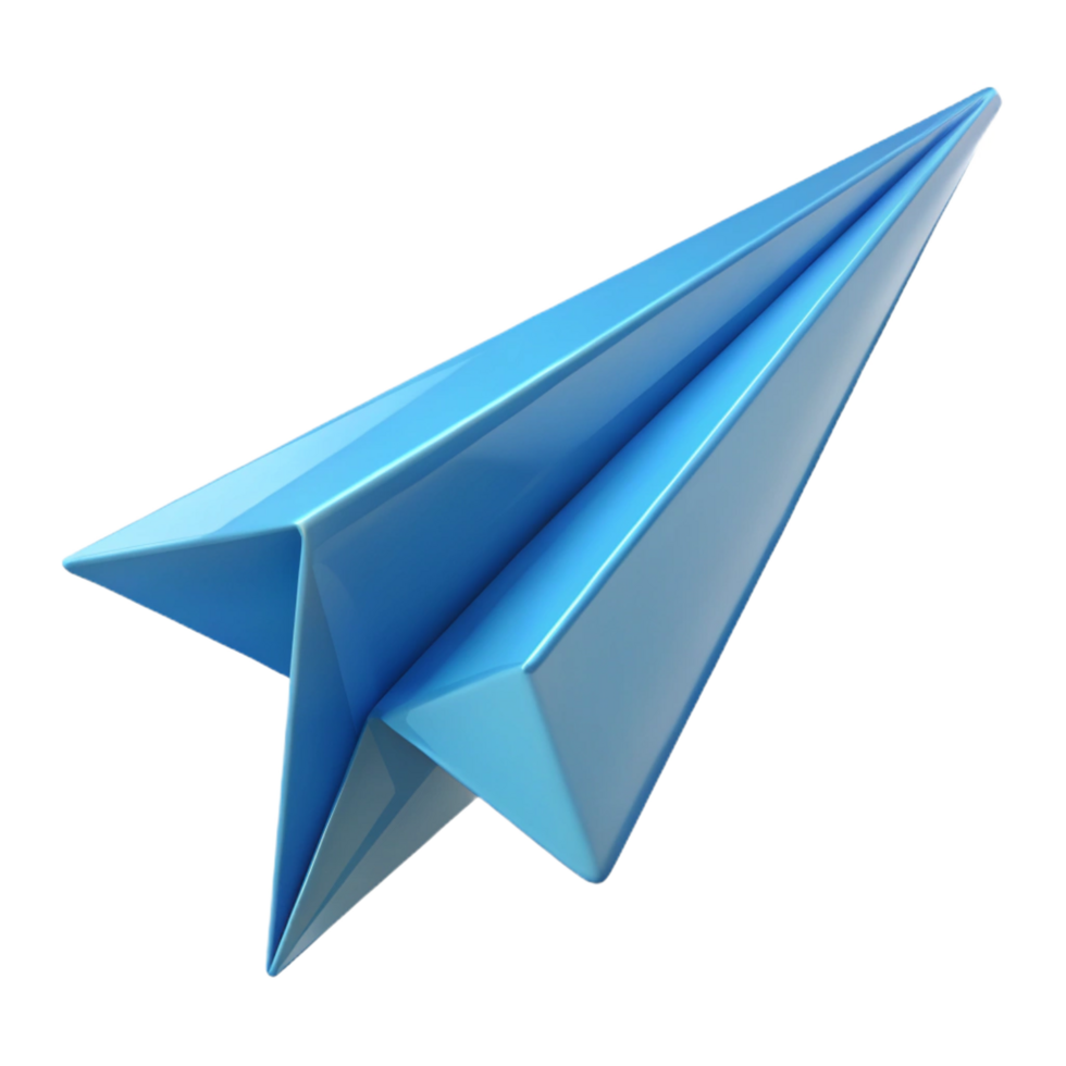 enchanting rare A paper airplane, mid-flight, folded paper texture with Transparent Background png
