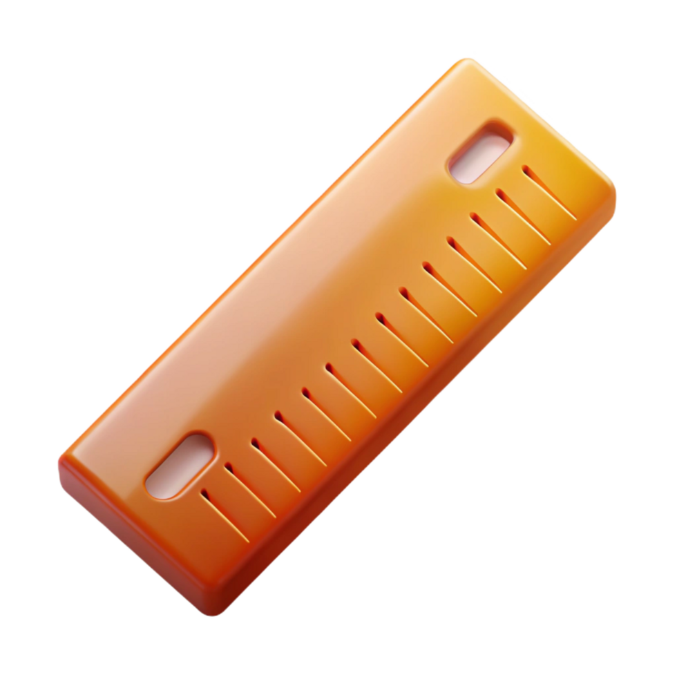 enchanting artistic A ruler, marked with precise measurements with Transparent Background high resolution png