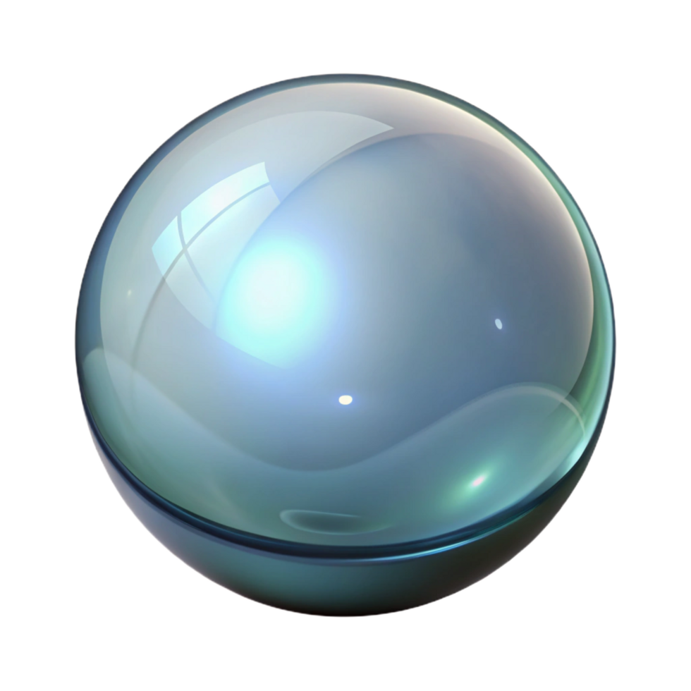 enchanting unparalleled Professional render, concept art style, single glass marble, clear Isolated cutout with Transparent Background png