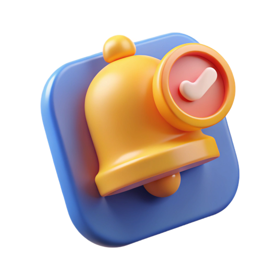 glorious minimalist Social media notification icon with Transparent Background ultra HD png