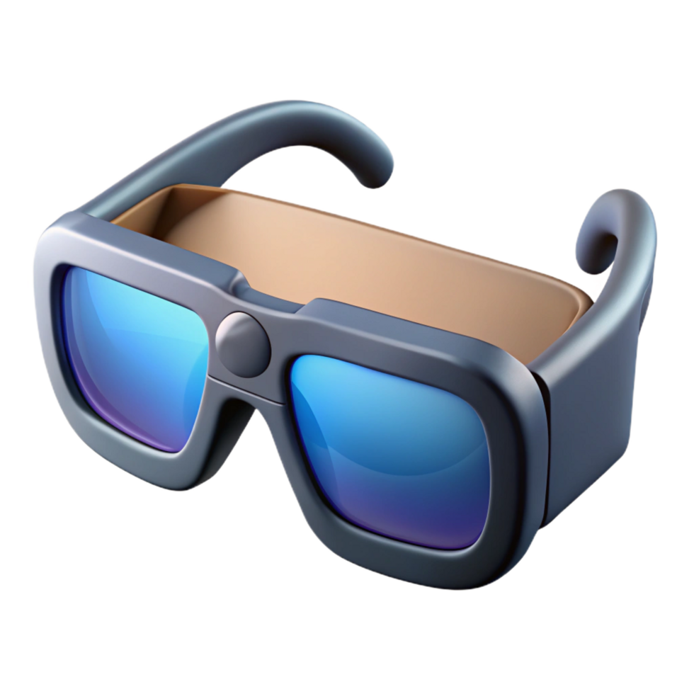 dazzling playful futuristic Smart glasses with augmented reality display with Transparent Background impeccable png