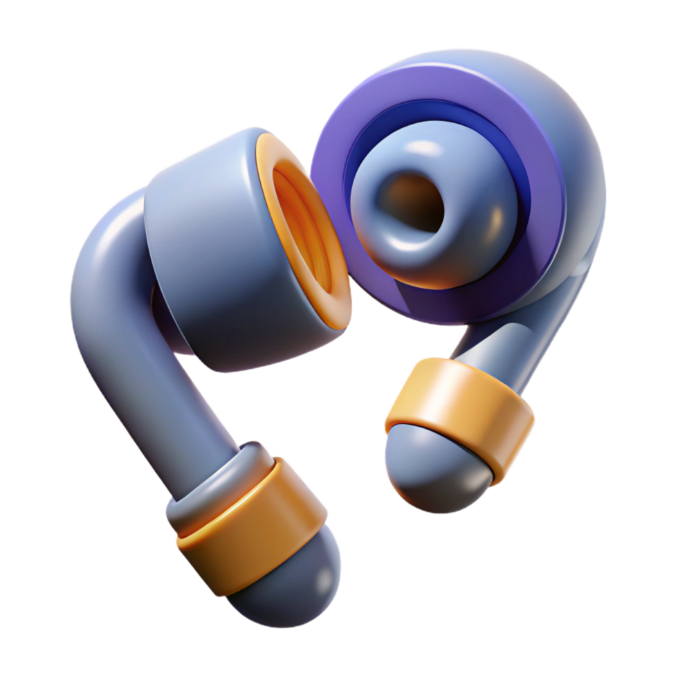 fascinating distinguished Wireless earbuds with noise cancellation with Transparent Background png