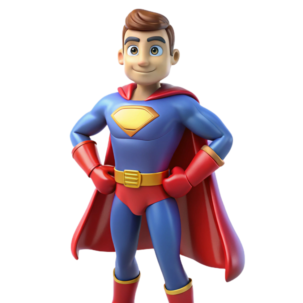 enchanting reflective gothic Superhero in costume with Transparent Background museum quality png