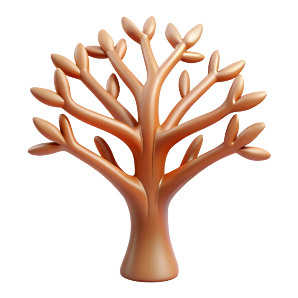 dramatic harmonious traditional Concept art style hyper-specific isolated cutout of a single stylized tree of life with intricate branches with Transparent Background perfect clarity png