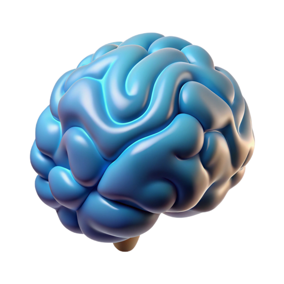 extraordinary industrial A stylized, abstract brain with Transparent Background top-tier png