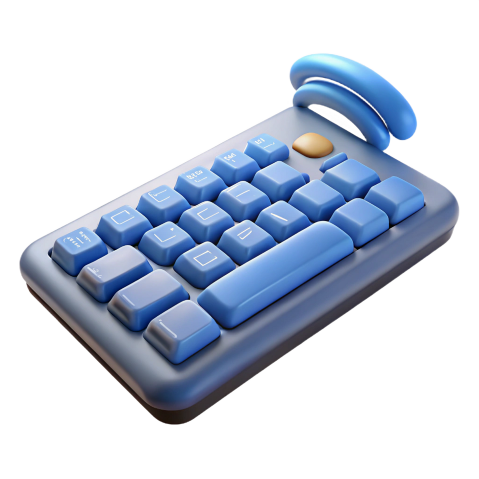 harmonious dramatic Wireless keyboard with ergonomic design with Transparent Background top-tier png