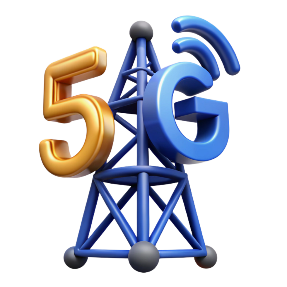 calm wonderful G cellular network tower with Transparent Background flawless png
