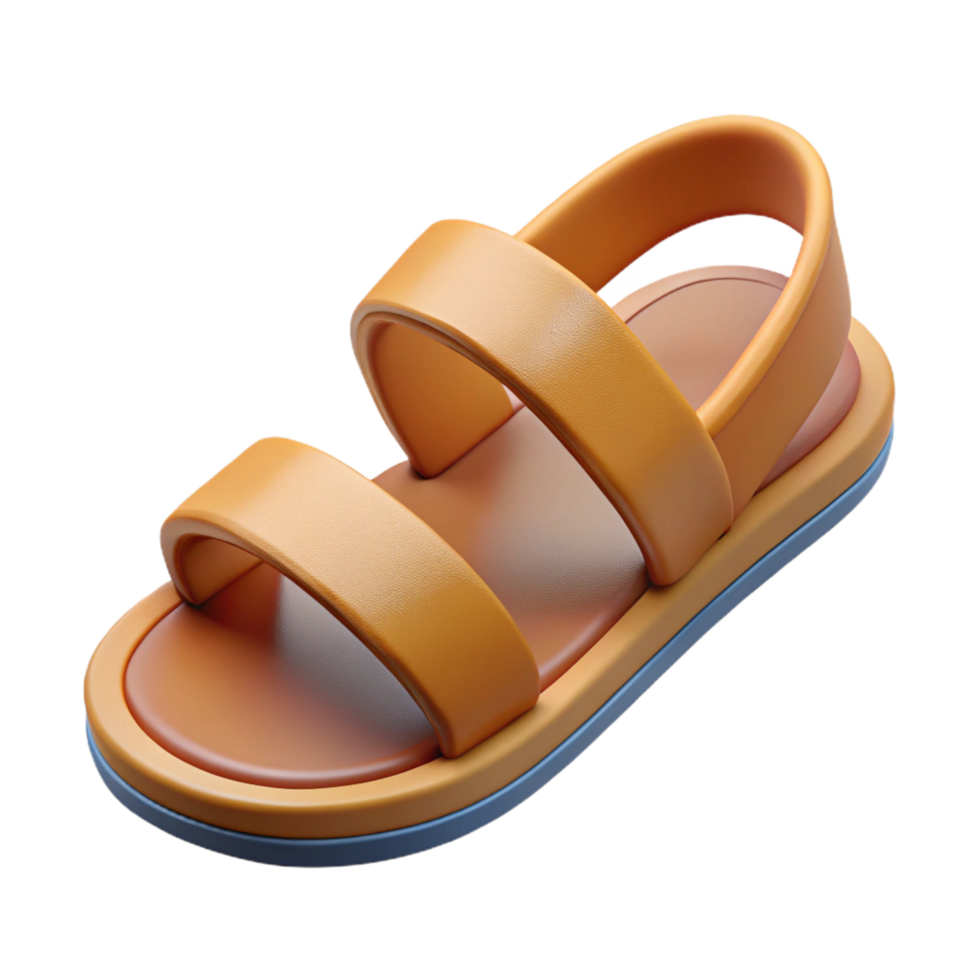 stunning tropical Hyper-specific, photorealistic, concept art style render of a single Roman caligae, sandals, isolated cutout with Transparent Background 4K png