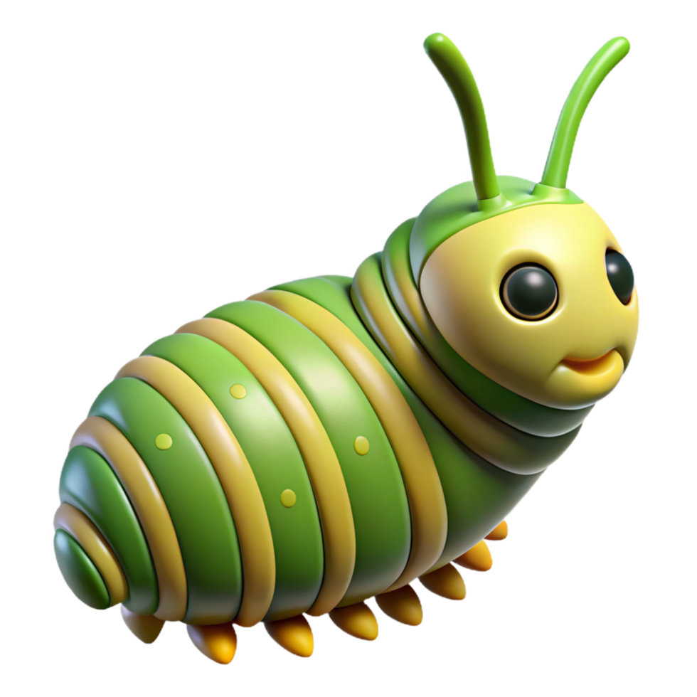 mesmerizing coastal A crawling Monarch butterfly caterpillar, with Transparent Background professional png