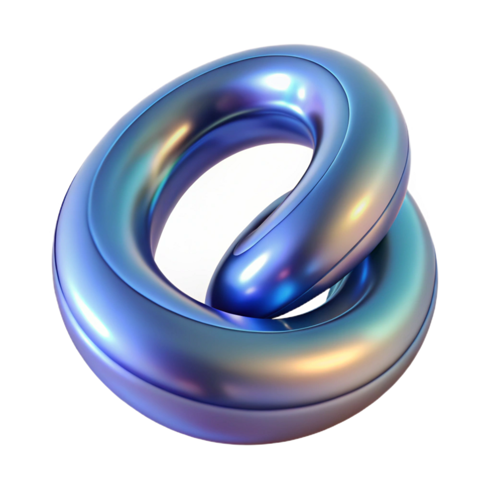 glorious mid-century Photorealistic, hyper-specific render of an isolated, rotating, Klein bottle made of liquid mercury with Transparent Background expertly shot png