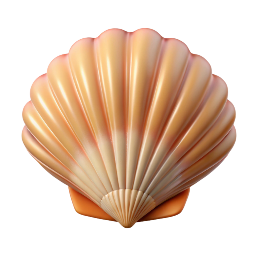glorious memorable Photorealistic, isolated cutout of a single seashell, ultra-detailed with Transparent Background png