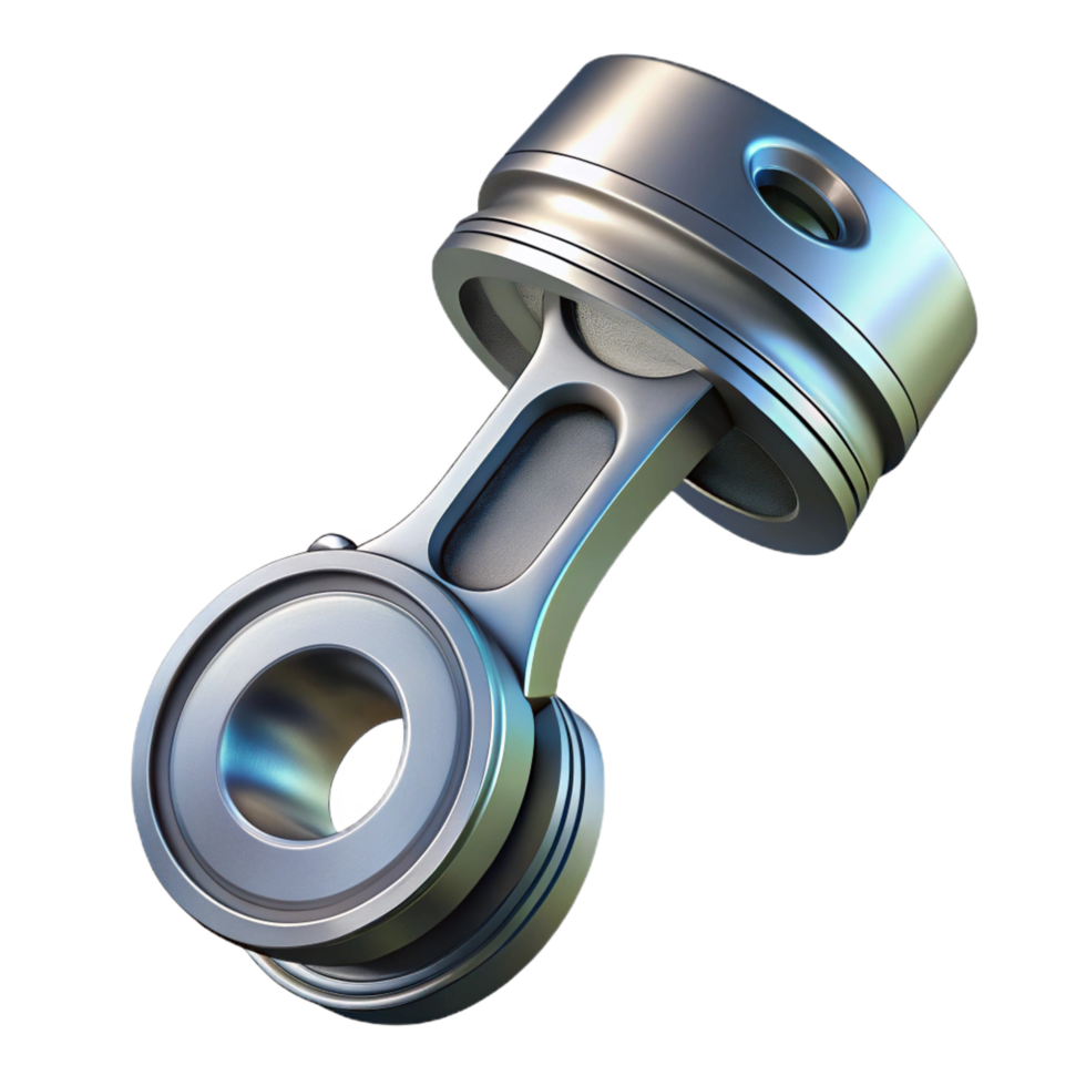 signature vintage Photorealistic, professional render, hyper-specific biomechanical piston, ultra-detailed, isolated cutout with Transparent Background refined png