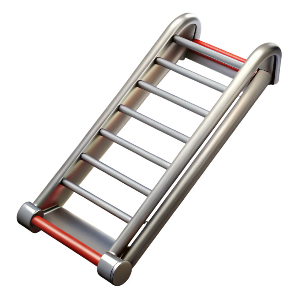 bold pristine Fire escape ladder metal with Transparent Background gallery standard png