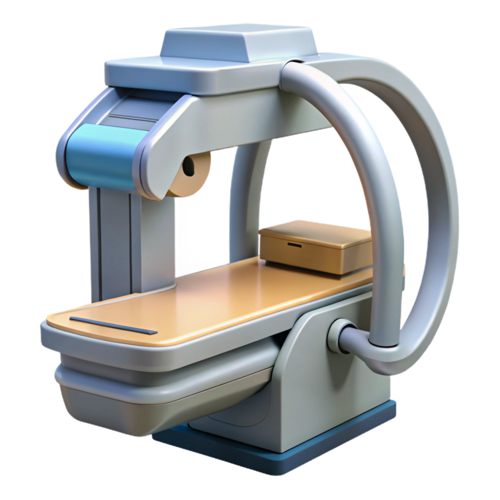 beautiful unparalleled Advanced medical scanner with articulated arms with Transparent Background png