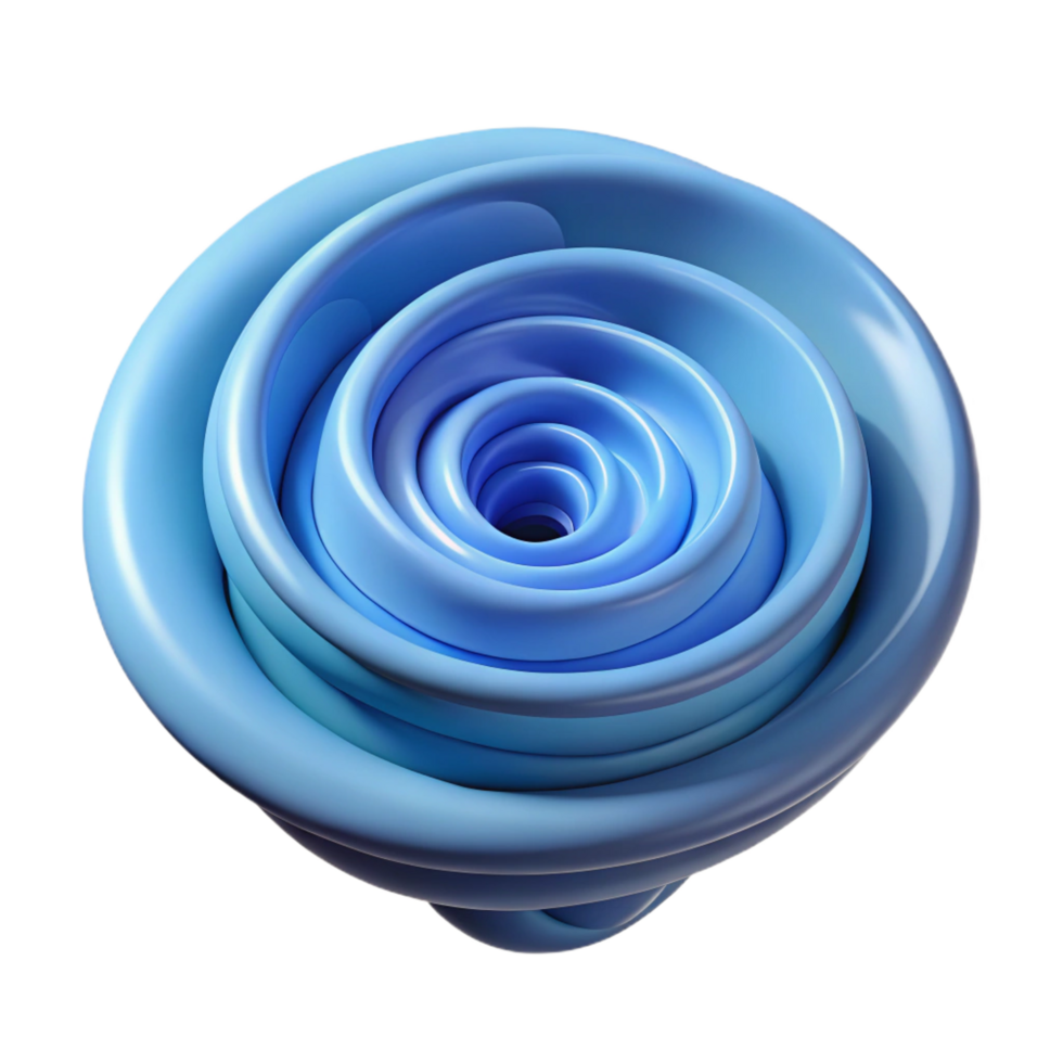 coveted retro Concept art style, isolated cutout of a single, swirling, vortex of energy with Transparent Background refined png