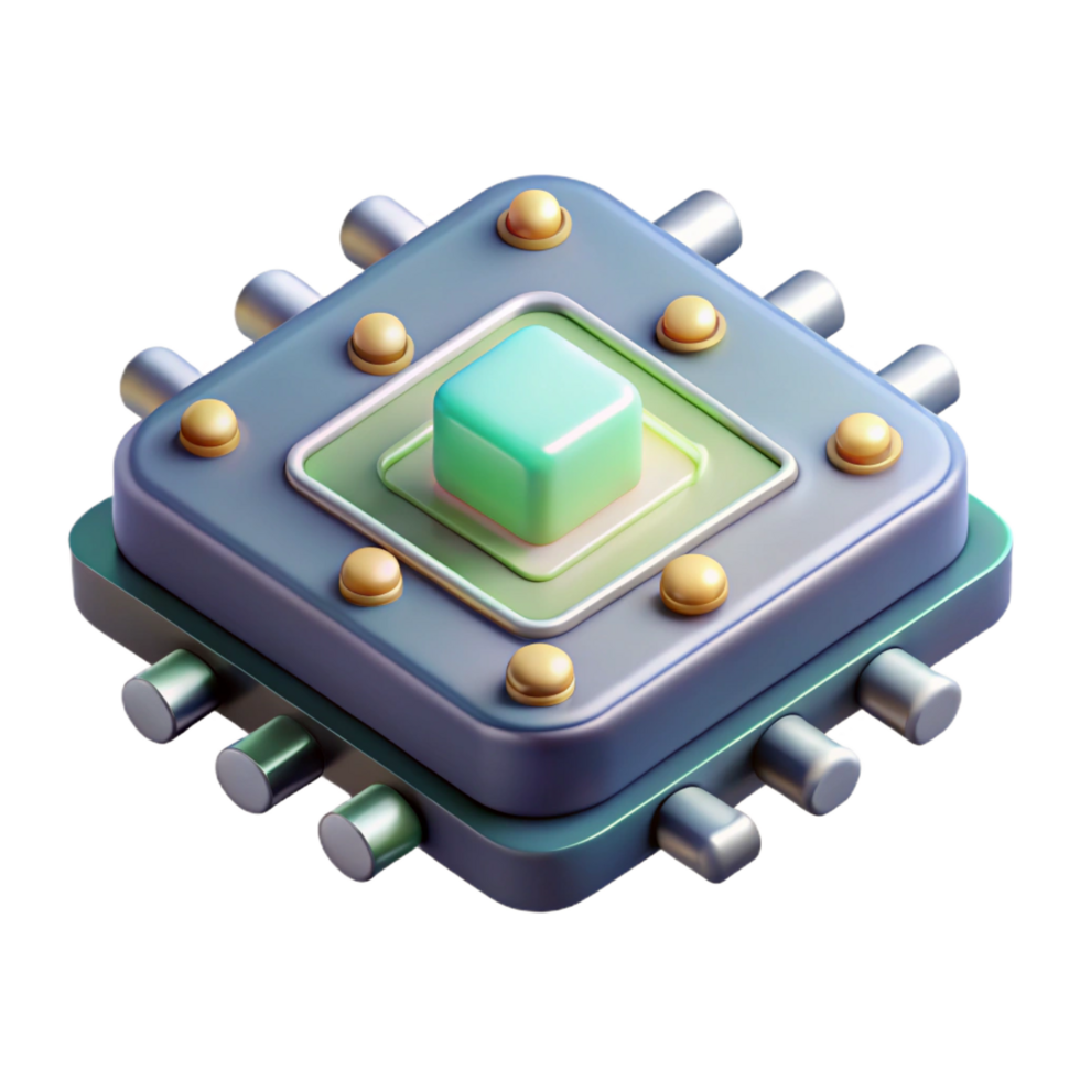 coveted tropical Concept art style, isolated cutout of a single, levitating circuit board with glowing components, ultra-detailed with Transparent Background studio quality png
