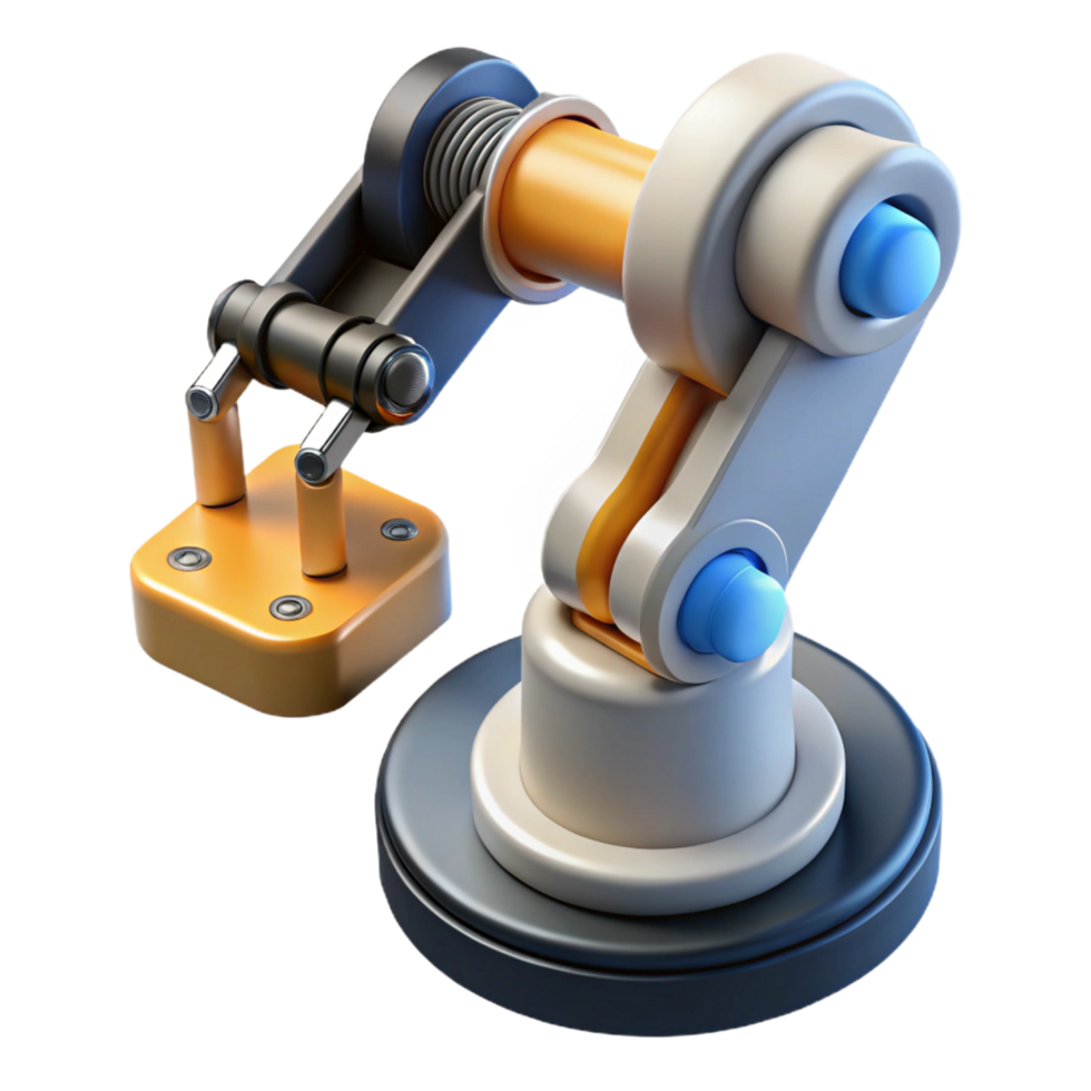 sumptuous surreal A robotic arm holding a circuit board with Transparent Background original png