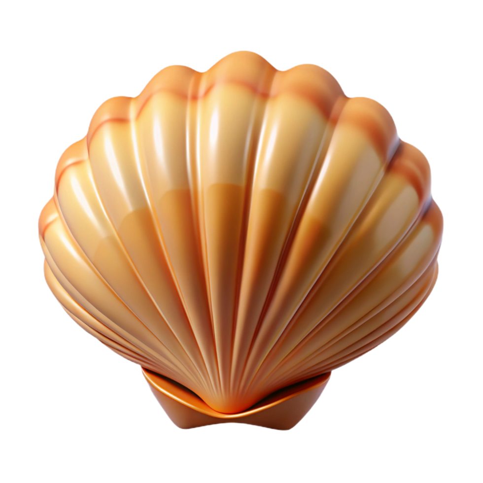 dramatic sought-after Ultra-detailed, photorealistic isolated cutout of a single seashell with Transparent Background png