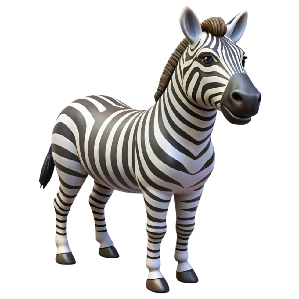 picturesque unforgettable Zebra, stripes, unique pattern, with Transparent Background png