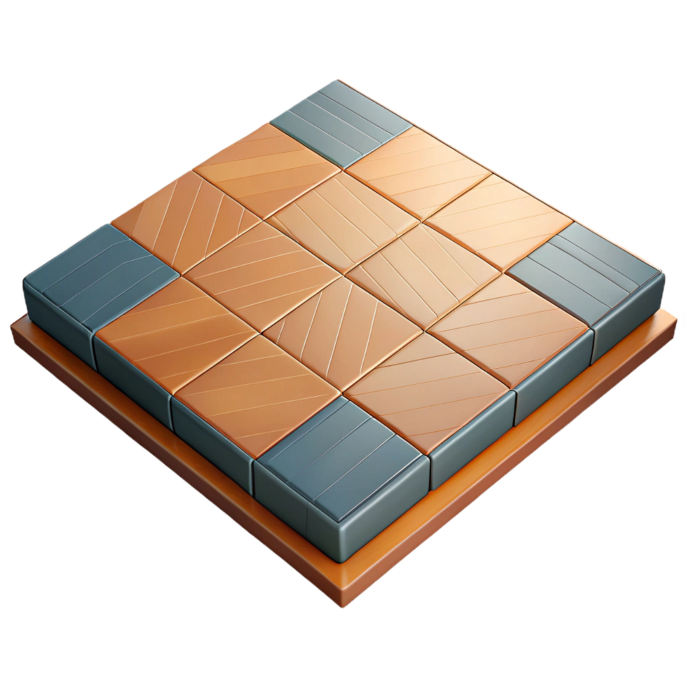 sought-after mid-century Vinyl flooring, tile pattern, durable flooring with Transparent Background high quality png