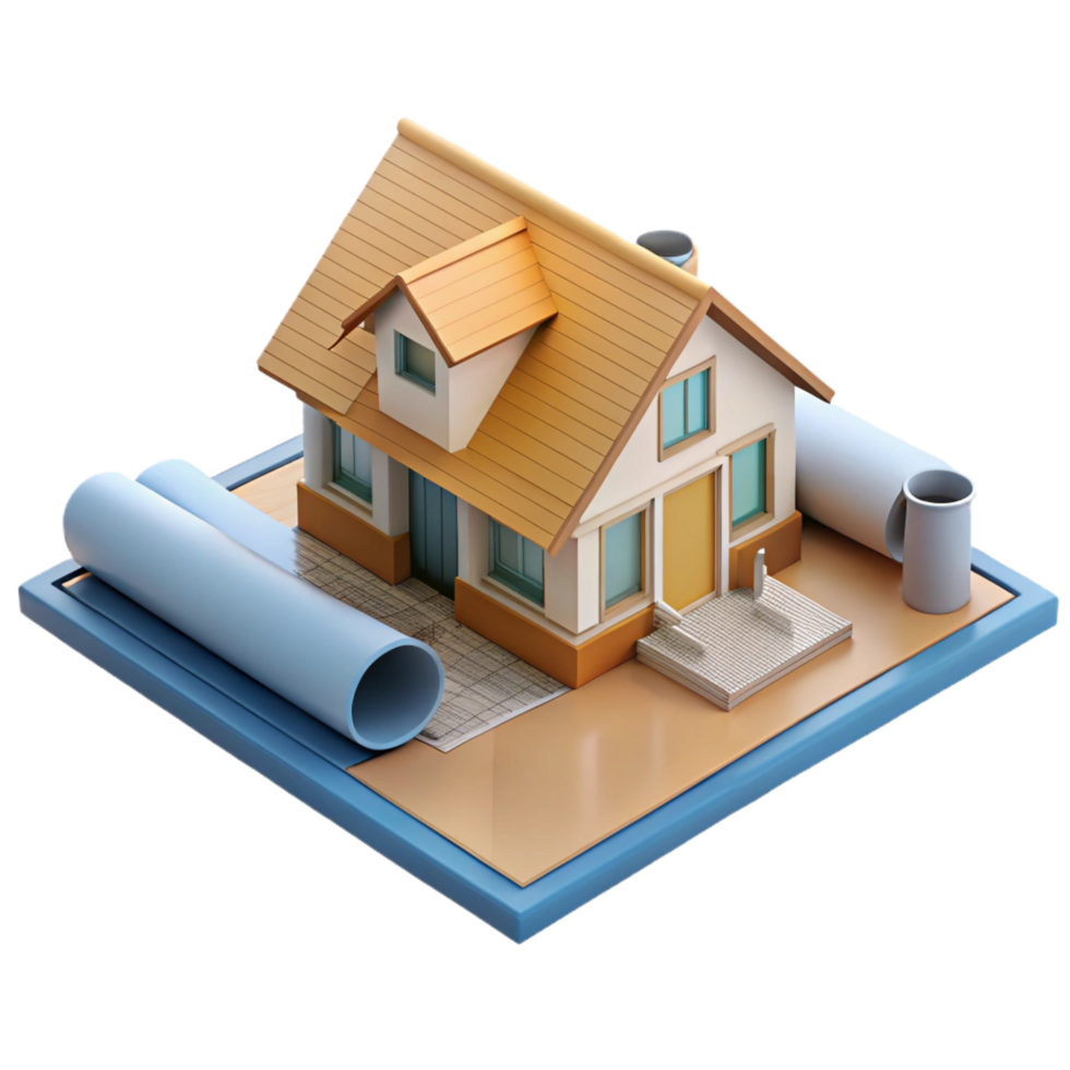 exquisite rare House plan architectural drawing floor plan with Transparent Background png