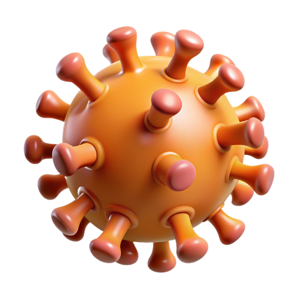 rare geometric Hyper-specific professional render, isolated cutout, single virus particle, scientifically accurate with Transparent Background fine detail png