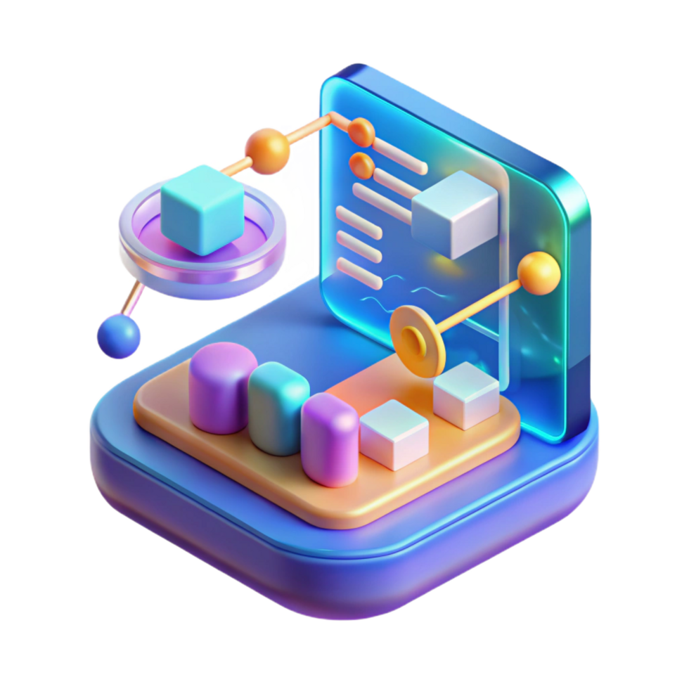 romantic sumptuous Holographic interface, data streams, user interface elements with Transparent Background exclusive png