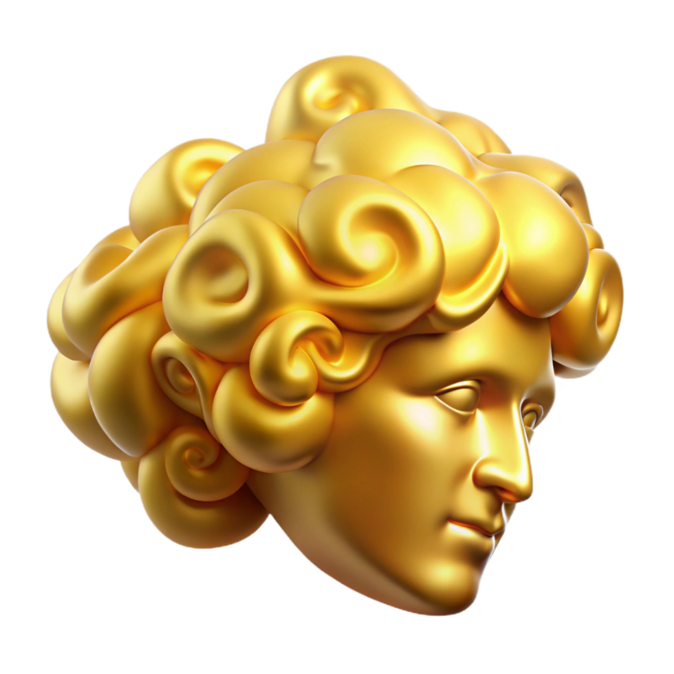 majestic surreal Golden Fleece, Greek mythology, Jason and the Argonauts, with Transparent Background crisp png