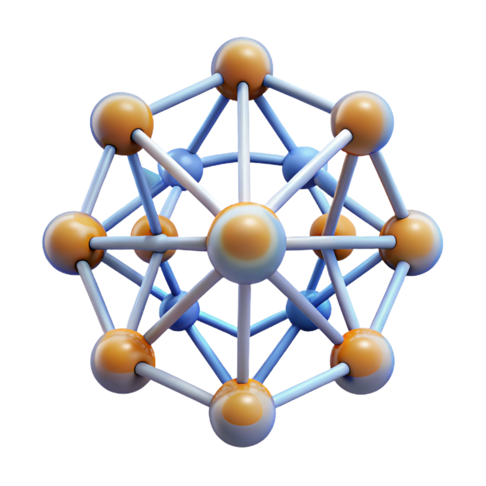melancholic splendid Concept art style, isolated cutout of a complex, interwoven network of glowing, neural pathways with Transparent Background authentic png