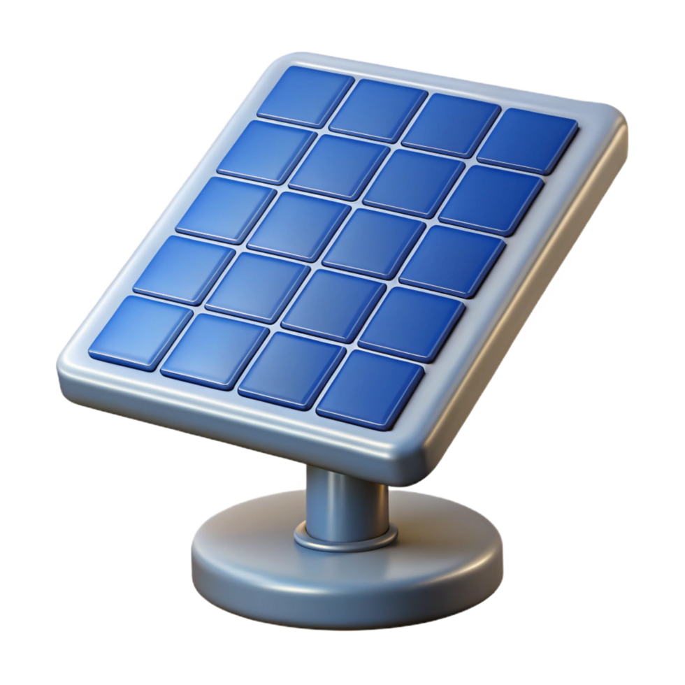 vibrant memorable Solar panel photovoltaic with Transparent Background png