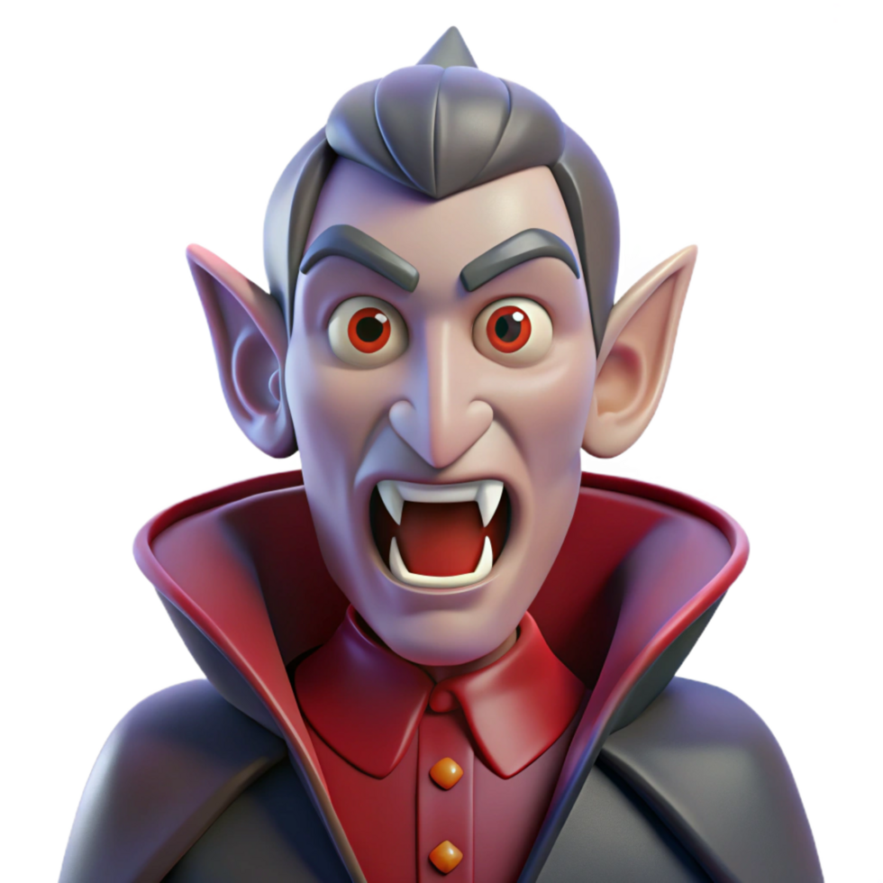 glorious unparalleled A menacing vampire, fangs bared with Transparent Background png