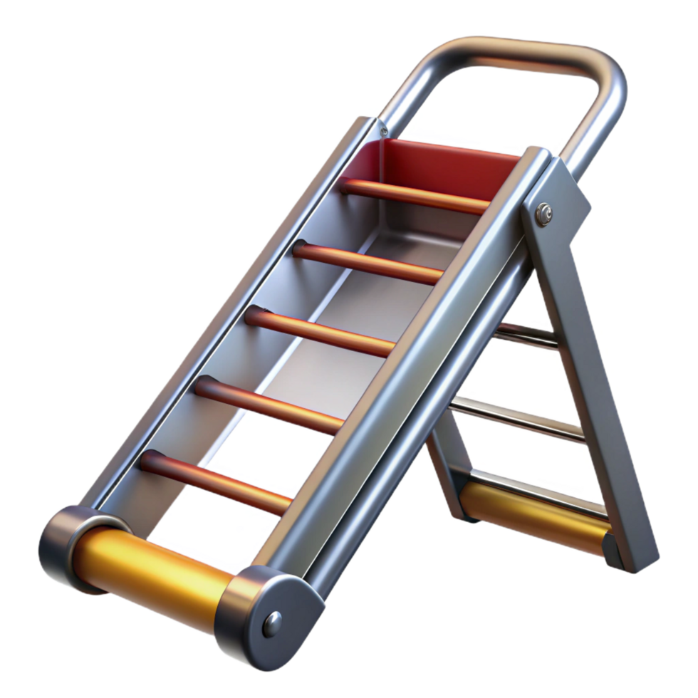 peaceful splendid Fire escape ladder, metal, emergency exit with Transparent Background impeccable png