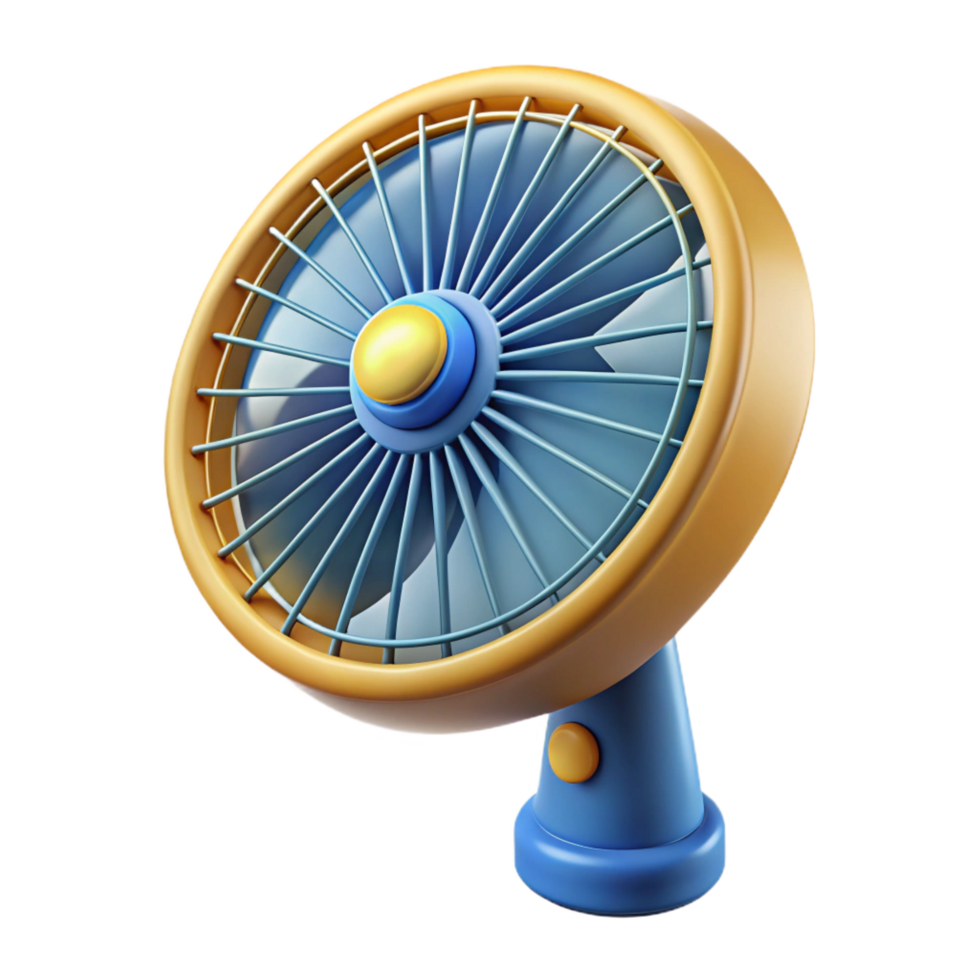 radiant nostalgic mid-century Concept art style, isolated cutout of a vintage handheld fan with Transparent Background perfect clarity png