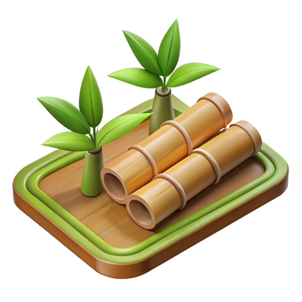 vibrant geometric Bamboo flooring, sustainable material, natural flooring with Transparent Background detailed png